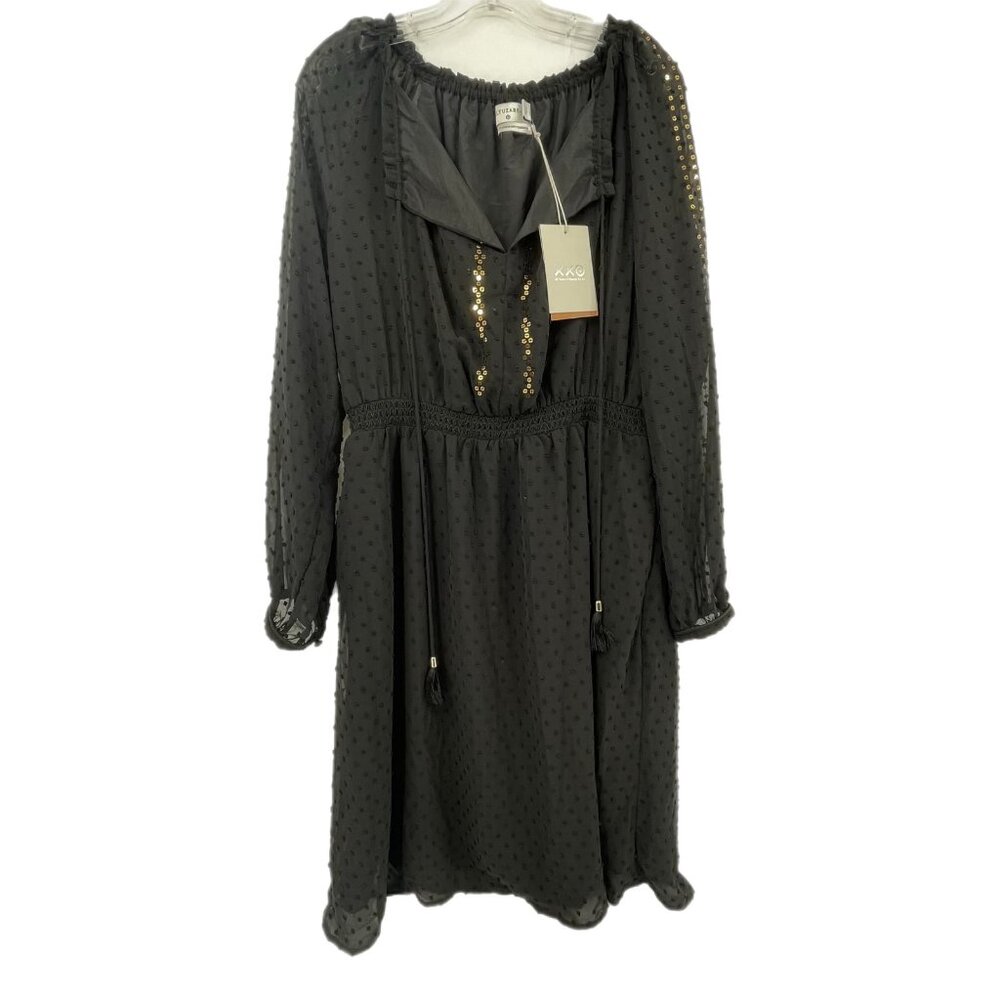Altuzarra For Target Black & Gold Pullover Midi Dress | New With Tags
